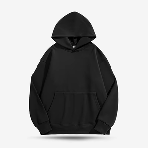 เสื้อฮู้ดดี้โอเวอร์ไซส์สไตล์ฮิปฮอป Y2K สำหรับผู้ชาย ผ้าฟลีซ มีกระเป๋าโลโก้ด้านหน้า ผลิตจากโพลีเอสเตอร์/คอตตอน ปรับแต่งได้ เสื้อสตรีทแวร์ - Product Image 1