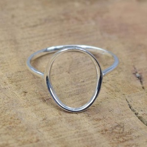 925 Sterling Silver Oval Gemstone <b>Statement</b> <b>Ring</b> Religious Christian Jewelry for Men Women - Product Image 2