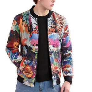 Chaqueta Estampada para Hombre, Estilo Casual, Ligera y Cómoda, para Otoño e Invierno, Uso Diario - Product Image 1