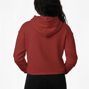 Sweat-shirt à capuche court pour femme, motif cerise Beautiful Disorder, en coton décontracté, à manches longues, pour l'automne - Product Image 4