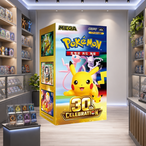 กล่องบูสเตอร์การ์ดสะสมโปเกมอนเวอร์ชั่นเกาหลี M6a ฉลองครบรอบ 30 ปี สำหรับนักสะสม ร้านขายอุปกรณ์งานอดิเรก และผู้ค้าปลีก - Product Image 5