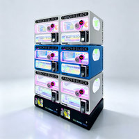 Machine à capsules de jouets Gacha en fer pour centre commercial et salle d'arcade, installation facile, avec logo personnalisé et système de préhension
