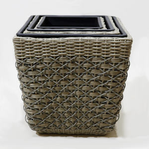 Artex Dong Thap usine jonc de mer jacinthe d'eau artisanat écologique à la main pots de jardinière grand extérieur - Product Image 3