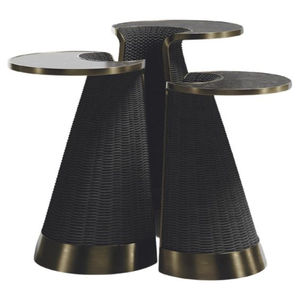 Table gigogne pour la maison et l'hôtel, en métal de qualité supérieure, avec texture fantaisie unique, finition personnalisée disponible, à un prix impressionnant. - Product Image 4