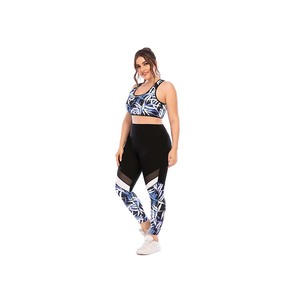 Conjunto de Yoga Casual para Mujer, Superventas, Alta Calidad, Transpirable, Secado Rápido, Tallas Grandes, Diseño Sólido con Logotipo Frontal, 2 Piezas, Ecológico - Product Image 2