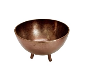 Tazón de Servir de Metal Dorado, Tazón Decorativo Redondo con Acabado Artesanal para Centro de Mesa de Fiesta, Exhibición de Alimentos, Decoración del Hogar - Product Image 5