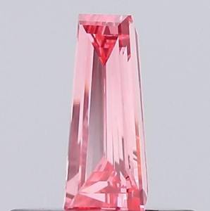 Diamante de color rosa intenso de fantasía, cultivado en laboratorio, 1.02CT, corte trapezoidal, suelto, CVD, pulido a mano, para anillos, para la fabricación de joyas. - Product Image 5