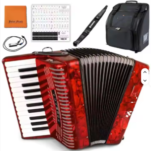 Accordéons Piano 12 Basses de Qualité Supérieure pour Débutants Nouveaux 1303-ROUGE – Personnalisables, Prise en Charge OEM & ODM - Product Image 6