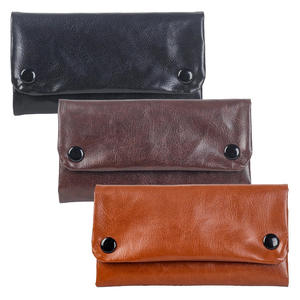 PU Leather Tobacco Pouch Portable <b>Rolling</b> Case Storage Wallet for Tobacco Filters and Lighters - Product Image 1