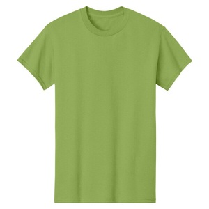 เสื้อยืดคอกลมผ้าฝ้าย 100% คุณภาพสูง สีกีวี ขายดี ทรงโอเวอร์ไซส์สำหรับผู้ชาย แบบเรียบ สามารถปรับแต่งได้ - Product Image 4