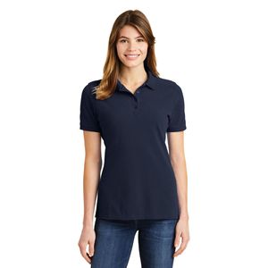 Polo de piqué peinado para mujer de Port and Company LKP1500 - Product Image 3