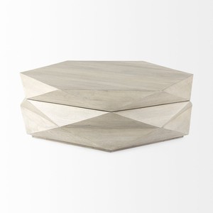 Handcrafted Mango Wood <b>Hexagonal</b> <b>Shelf</b> | Wholesale B2B Pricing - Product Image 4