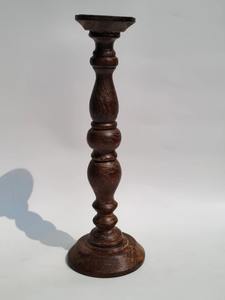 Portavelas de madera con acabado en nogal, de lujo, para decoración del hogar. - Product Image 3