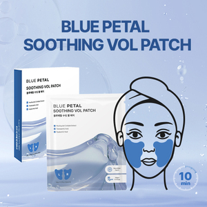 Parche Facial Calmante Blue Petal, Lámina Vegana de Microfibra para Piel Sensible, Refrescante, Calmante, Hidratante, Cuidado para el Enrojecimiento, K-Beauty - Product Image 4