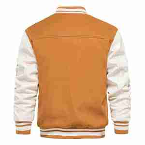 Veste de sport unisexe de haute qualité à séchage rapide, veste décontractée, manches en cuir et laine, vestes d'hiver - Product Image 2