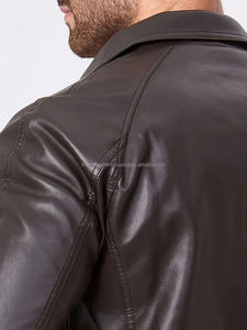 Última moda de corte regular de cuero genuino chaquetas de moda de calidad superior de los hombres de diseño de calidad superior chaqueta de moda de cuero para la venta - Product Image 5