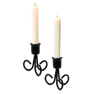 Iron <b>Candlestick</b> <b>Holder</b> European Metal Candle <b>Holder</b> for Wedding And Christmas Ornament <b>Black</b> Wrought Iron <b>Candlestick</b> <b>Holder</b> - Product Image 1