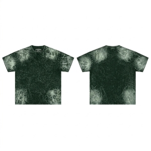 Camiseta de Algodón con Lavado Ácido para Hombre, Estilo Casual y Holgado, Ropa Urbana de Primera Calidad, Camiseta Personalizada con Lavado Ácido, Estilo Vintage - Product Image 1