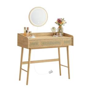 Tocador de Maquillaje con Cajones y Luz LED, Mesa de Maquillaje Moderna, Venta al por Mayor Directa de Fábrica en Vietnam, OEM - Product Image 1