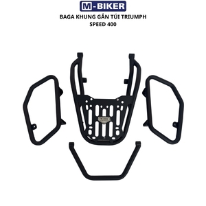 For Speed 400 Stainless Steel Rear <b>Rack</b> Side Frame for Hanging Side Bags-<b>Saddle</b> Bag Type Cyberpunk Design Retrofit/Upgrade - Product Image 1