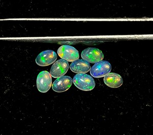 Natural Ethiopian Opal Cabochon Lot Small Size Cabochon 0.50 To 1 Carat Size Genuine <b>Fire</b> Opal Jewelry making <b>Stone</b> - Product Image 3