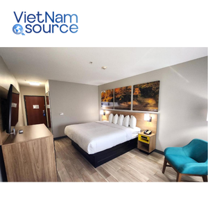 Days Inn Ensemble de chambre à coucher et de salle à manger modernes d'hôtel sur mesure de qualité supérieure Service OEM ODM Lit en bois provenant directement du salon - Product Image 1