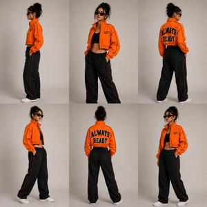 <b>Women</b> Crop Track <b>Jacket</b> Back Chenille Embroidery Long Sleeve French Terry <b>Jacket</b> High Quality Polyester Sports Training <b>Jacket</b> - Product Image 5
