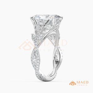 <b>Silver</b> <b>Emerald</b> Cut Moissanite <b>Ring</b> Elegant Womens Engagement Jewelry Luxury Fashion <b>Ring</b> NYC Style Gift - Product Image 6