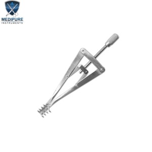 Retractor Oftálmico Profesional de Acero Inoxidable para Cirugía Ocular Controlada - Product Image 1