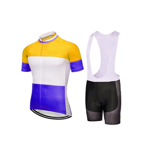 Maillot de cyclisme respirant, doux, à séchage rapide, à manches courtes, vêtements de sport, tenue de cyclisme d'été, ensemble de cyclisme 2 pièces pour hommes - Product Image 5