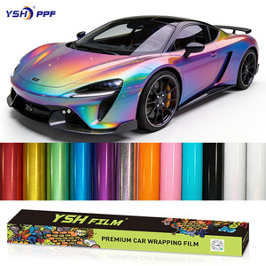 <span class=keywords><strong>Film</strong></span> vinyle satiné blanc, rouleaux chromés dorés, films de protection colorés résistants aux UV, films de voiture colorés, changement de couleur - Product Image 1