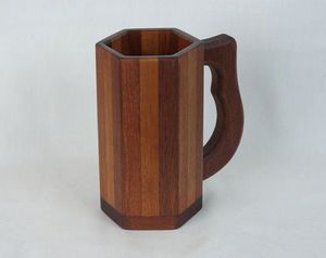 Ensemble de chopes et de mugs en bois écologiques de design nordique pour un usage domestique - Product Image 2