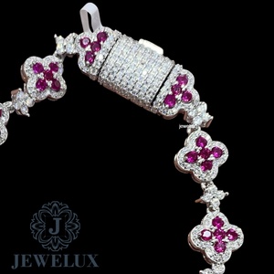 Bracelet tennis élégant et raffiné en diamants pour femmes, finition haute brillance et fermoir sécurisé, disponible au prix export. - Product Image 2
