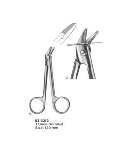 Tijeras Quirúrgicas Curvas de Acero Inoxidable Naujoks, Tamaño Personalizado, Instrumento Médico Reutilizable, Certificado CE Clase I - Product Image 1