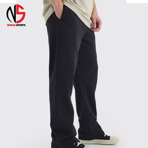 Pantalon de survêtement baggy à double taille avec logo personnalisé imprimé, style streetwear élégant, meilleur prix en ligne, pantalon baggy pour homme 2026 - Product Image 3
