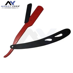 Single Blade Stainless Steel Barber <b>Razor</b> <b>for</b> <b>Men</b> with Swing Lock Blade Holder Customized Packaging Straight Edge Shavette - Product Image 4