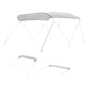 Tendalino Bimini a 4 Archi per Barca, Impermeabile, Protezione Solare, in Poliestere 600D, con Borsa per il Trasporto - Nuovo, Riutilizzabile - Product Image 1