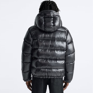 Men's Winter Glossy Hooded Puffer Jacket Lightweight Warm Quilted Zip Up <b>Bubble</b> <b>Coat</b> Casual Outdoor Outerwear - Product Image 6
