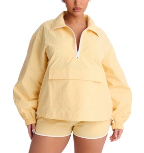 Chaqueta Cortavientos de Nailon para Mujer con Logotipo Personalizado de Calidad Premium, Transpirable, con Media Cremallera - Product Image 1