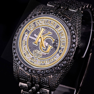 Reloj Black Diamond de Lujo, Mecánico, con Esfera de Diamantes de Imitación, Estilo Brazalete, Regalo para Hombre - Product Image 1