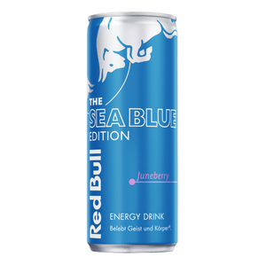 Bebida Energética Red Bull Sea Blue Edition Sabor Juneberry Auténtica, 24 Latas de 250ml con 80mg de Cafeína, Edición Limitada de Verano, Venta al Por Mayor - Product Image 2