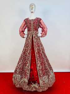 Colección ZAID, Vestido de Novia Indo-Occidental, Proveedor Indio, Vestidos de Boda, Estilo Pakistaní, Vestido Largo para Fiesta - Product Image 4