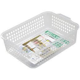 Inomata ที่มีลมแรง518ตื้นตะกร้ากว้างโซลูชันการจัดเก็บโปร่งใส - Product Image 1
