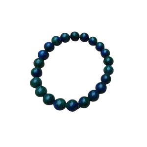 Bracelet extensible en perles de verre blanc, style cristal, bijou porte-bonheur, cadeau, vente en gros directe de l'usine indienne - Product Image 3