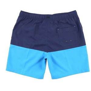 Shorts de bain pour hommes, taille mi-haute, avec cordon de serrage, séchage rapide, décontractés, longueur genou, en tissu tricoté 100% coton - Product Image 3