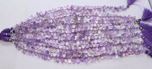 Cuentas de Amatista Natural de Brasil, Forma de Lágrima, Lisas, 5x8-6x11 mm, Cuentas de Piedras Preciosas de Amatista, 8 Pulgadas, Cuentas de Amatista de Brasil en Forma de Gota - Product Image 5