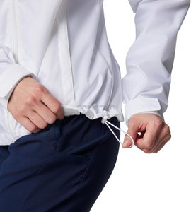 Veste coupe-vent unisexe bordeaux à capuche avec fermeture éclair, légère en polyester, décontractée, pour le printemps, coupe classique - Product Image 4