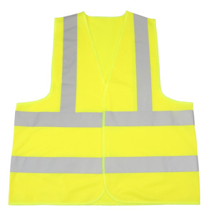 Gilet de sécurité réfléchissant bleu pour homme, col en V, respirant, haute visibilité, vêtement de travail, vêtement d'extérieur décontracté, printemps, polyester tissé, motif uni - Product Image 4