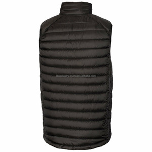 Stock 2023 Autumn Collarless Sleeveless <b>Heating</b> Jacket Polyester Lightweight Puffer <b>USB</b> Heated Vest for Men Waterproof Windproof - Product Image 3
