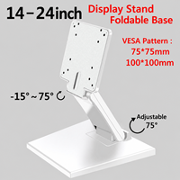 Soporte de Monitor Plegable Ajustable para Escritorio, Soporte POS VESA 75/100mm, Soporte para Caja Registradora, Pantalla Táctil, Capacidad de Carga 30kg